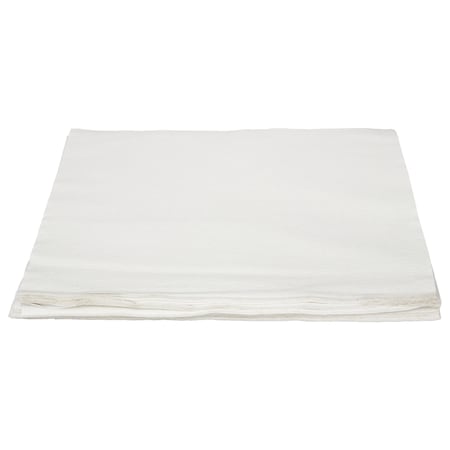 Hospeco TASKBrand TopLine Linen Replacement Napkins, White, 16 x 16, PK1000 N-LRVDFBW